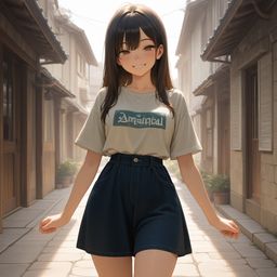 阳光下的校服少女夏日乐章