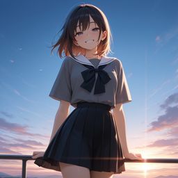 学园少女的夕阳吟唱