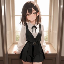 校服少女的羞涩瞬间