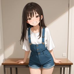 课堂中的羞涩美人