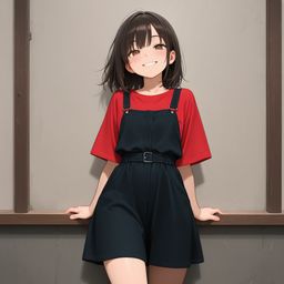 牛仔女在花园里