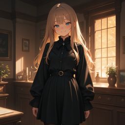 在工作室里红的美女