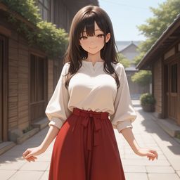 在城市街道上阳光照亮的微笑