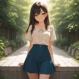 夏季风气,微笑温柔