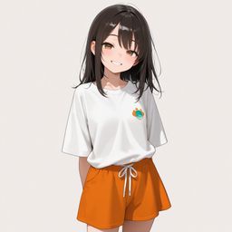 在农场上,日落的微笑