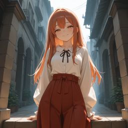 在阳光照亮的花园里低声说话