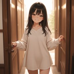 开门的女孩