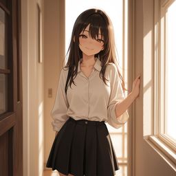 一个女学生的秘密微笑时刻