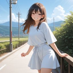 在山地高速公路上日落