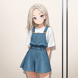 夕阳农场女孩的温柔微笑