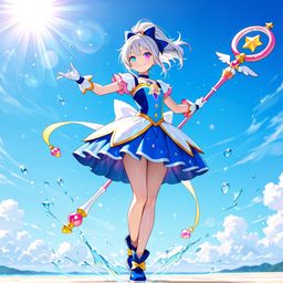 天上的星光女童的温柔早晨