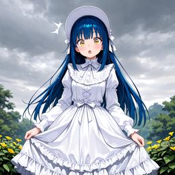 在阳光明的草原中语